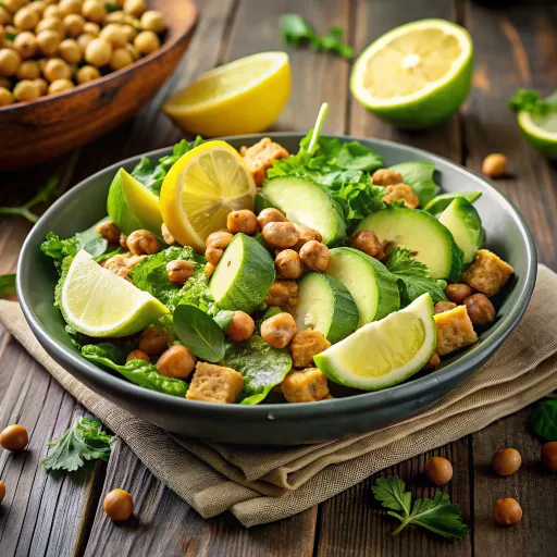 Avokado ve Tam Buğdaylı Nohut Salatası